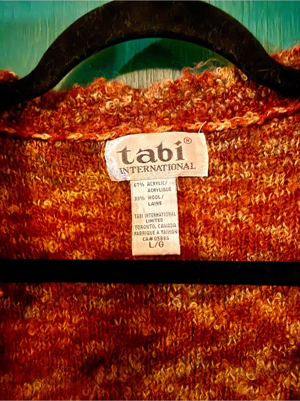 Women's Vintage Y2K Tabi Multicolor Marled Open Cardigan Sweater - Autumn Hues - Picture 2 of 3